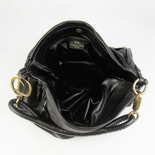 Christian Dior 1883 Lambskin Shoulder Bag-Black
